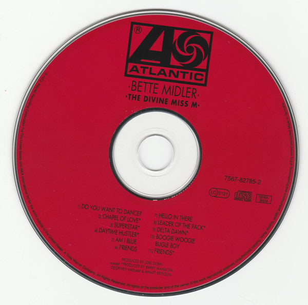 Bette Midler : The Divine Miss M (CD, Album, RM)