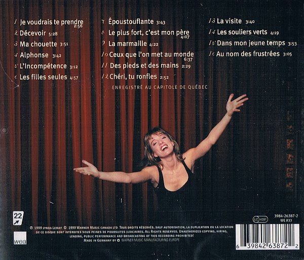 Lynda Lemay : Live (CD, Album)