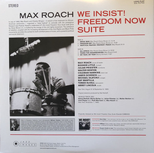 Max Roach : We Insist! Freedom Now Suite (LP, Album, Ltd, RE, 180)