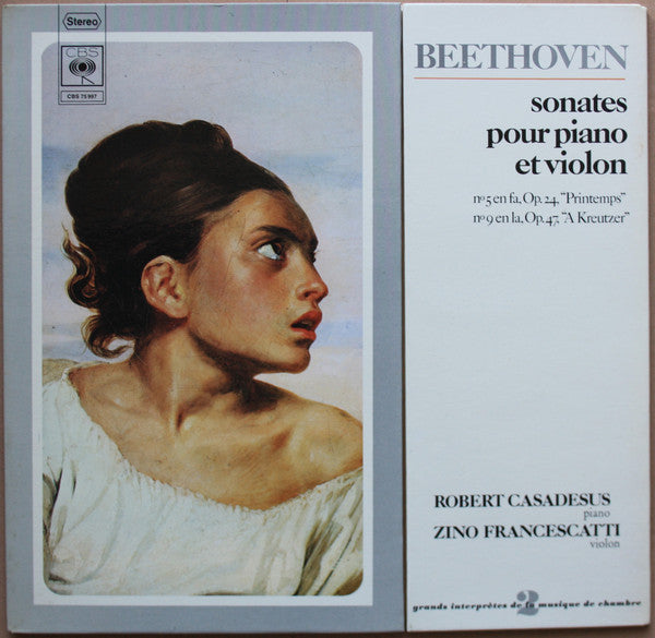 Ludwig van Beethoven - Robert Casadesus, Zino Francescatti : Sonates Pour Piano Et Violon No.5 N°5 En Fa, Op.24, "Printemps" - N°9 En La, Op.47, "A Kreutzer" (LP, Album)