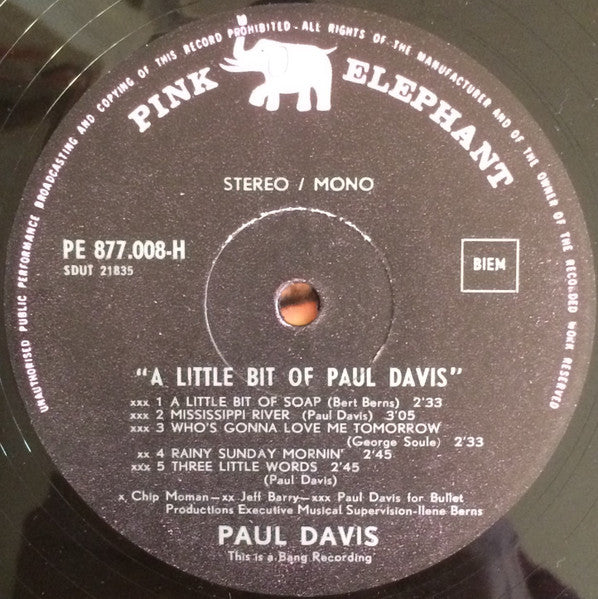 Paul Davis (3) : A Little Bit Of Paul Davis (LP)
