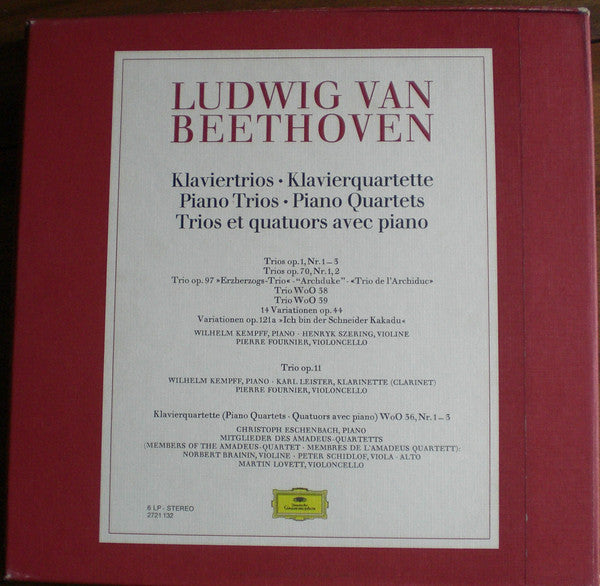 Beethoven* : Klaviertrios • Klavierquartette (Box + 6xLP)
