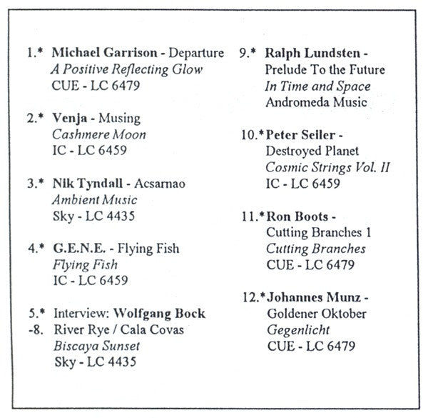 Winfrid Trenkler : Schwingungen Radio Auf CD Vol. 4 - 9/95 (CD, Comp)