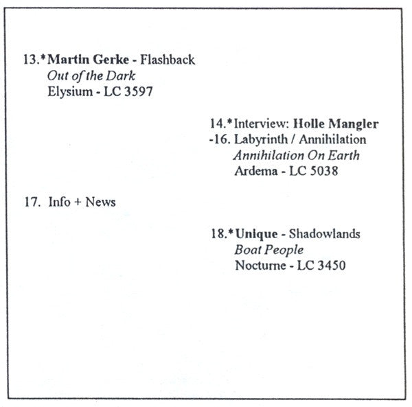 Winfrid Trenkler : Schwingungen Radio Auf CD Vol. 4 - 9/95 (CD, Comp)