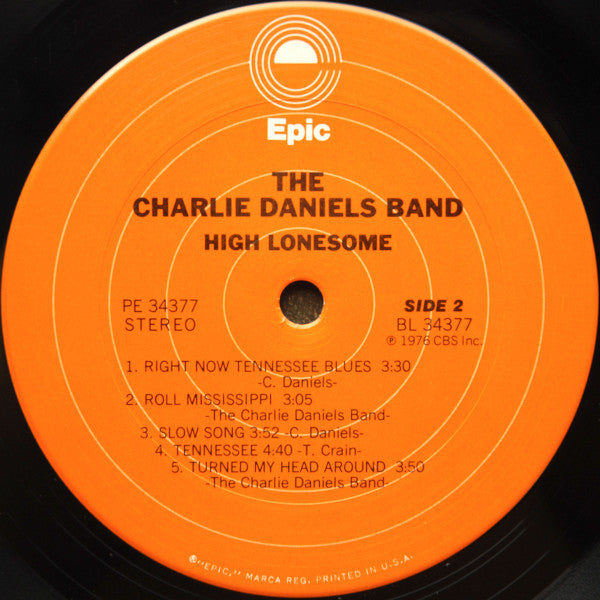 The Charlie Daniels Band : High Lonesome (LP, Album, San)