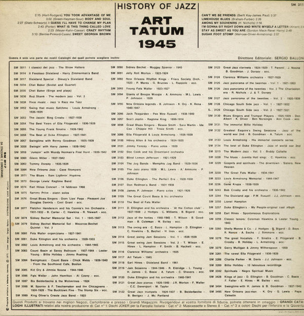 Art Tatum : Art Tatum 1945 (LP, Comp)