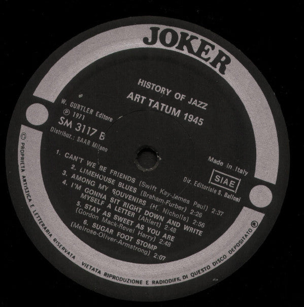 Art Tatum : Art Tatum 1945 (LP, Comp)