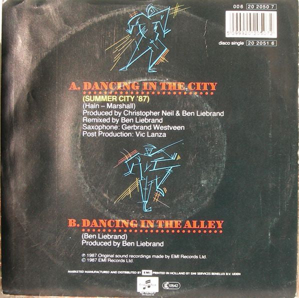 Marshall Hain : Dancing In The City (Summer City '87) (7", Single)