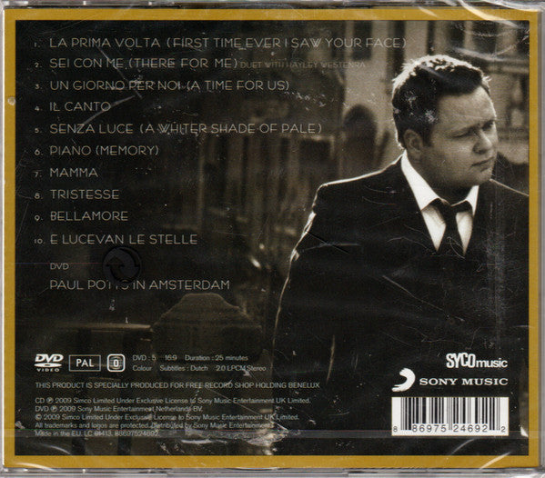 Paul Potts (2) : Passione (CD, Album, S/Edition + DVD, PAL)
