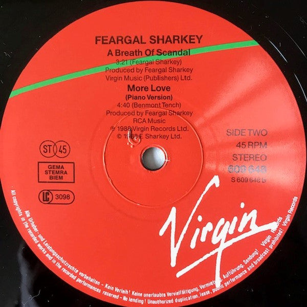 Feargal Sharkey : More Love (12", Single)