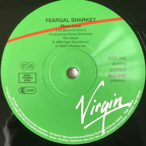 Feargal Sharkey : More Love (12", Single)