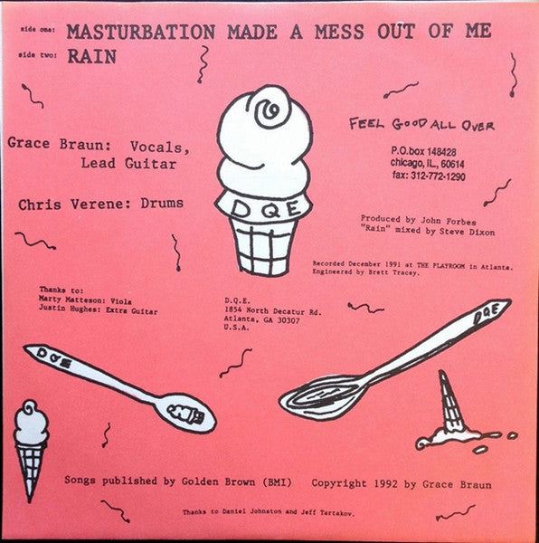 DQE : Masturbation Made A Mess Out Of Me (7", Single)