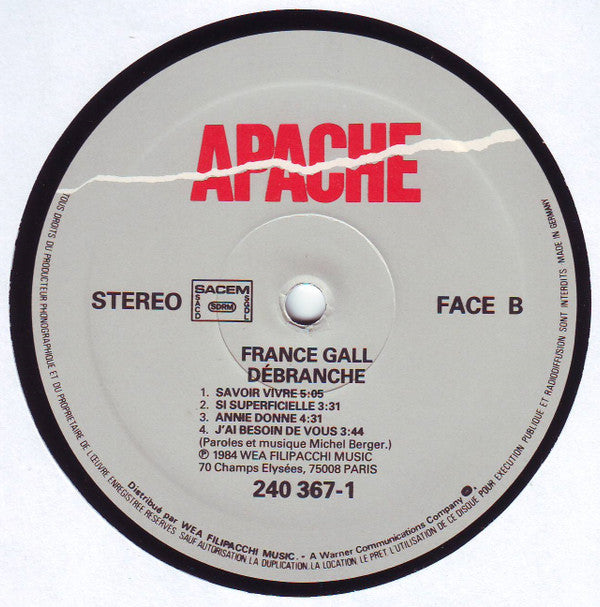 France Gall : Débranche ! (LP, Album)