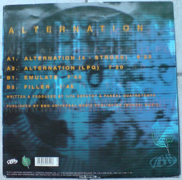 Cherrymoon Trax* : Alternation (12", Art)