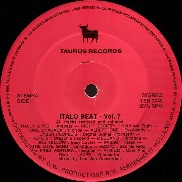 Various : Italo Beat Vol. 7 (12", S/Sided, Mixed)