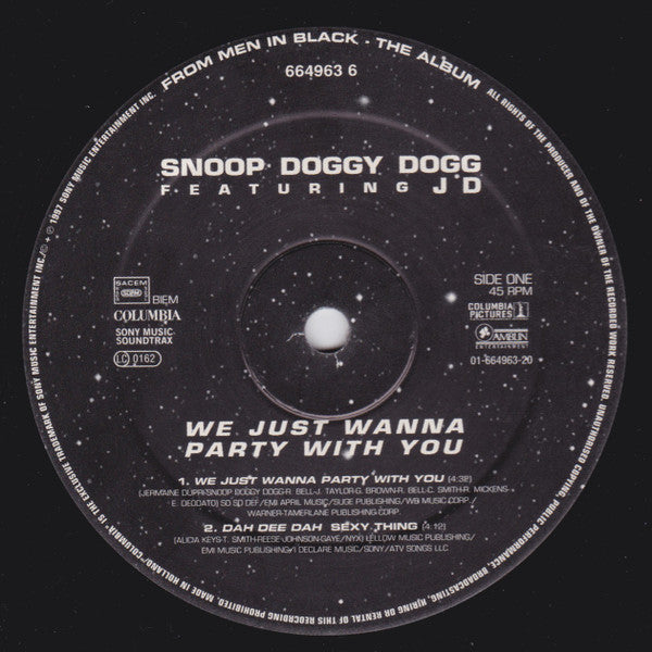 Snoop Dogg Featuring Jermaine Dupri : We Just Wanna Party With You (12")