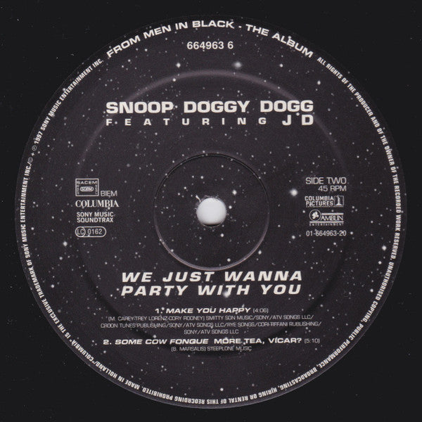 Snoop Dogg Featuring Jermaine Dupri : We Just Wanna Party With You (12")