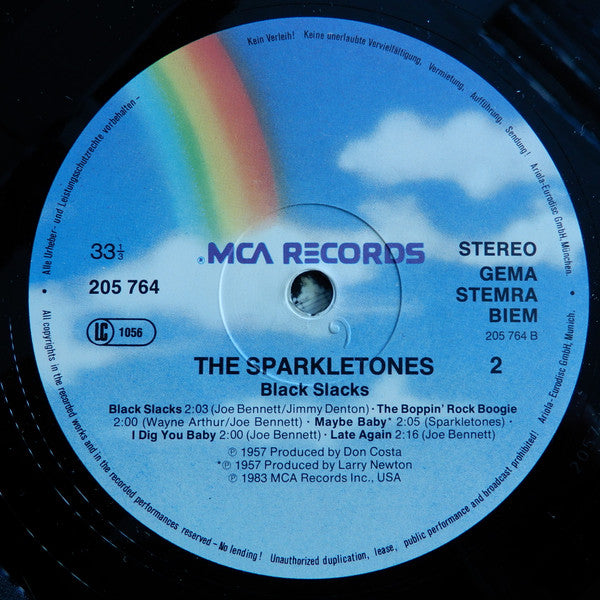 The Sparkletones : Black Slacks (LP, Comp)