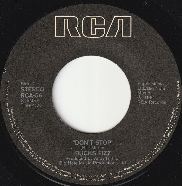 Bucks Fizz : Making Your Mind Up (7", Single)