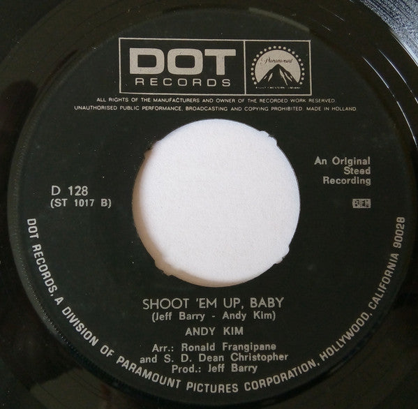 Andy Kim : Rainbow Ride (7", Single)