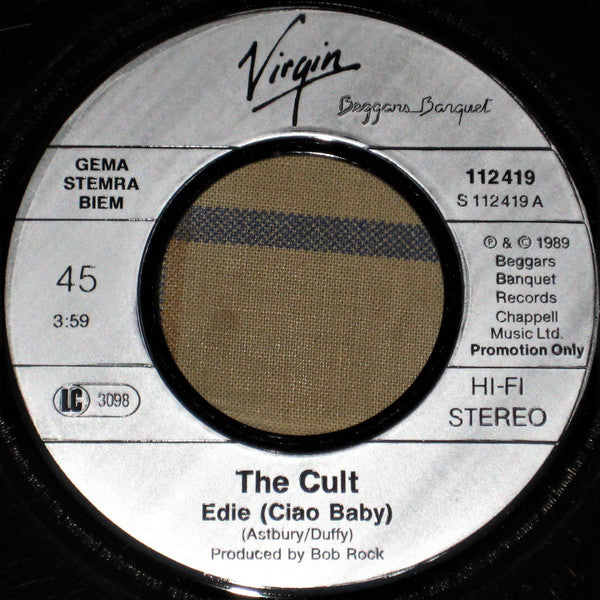 The Cult : Edie (Ciao Baby) (7", Single, Promo)