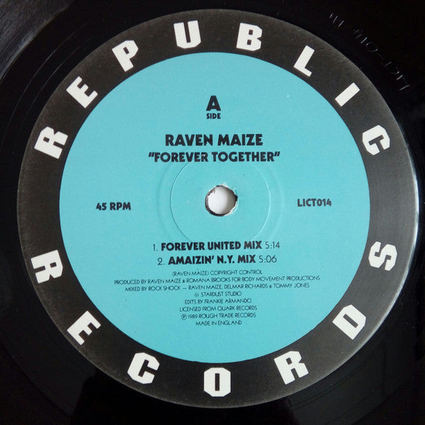 Raven Maize : Forever Together (12", Single)