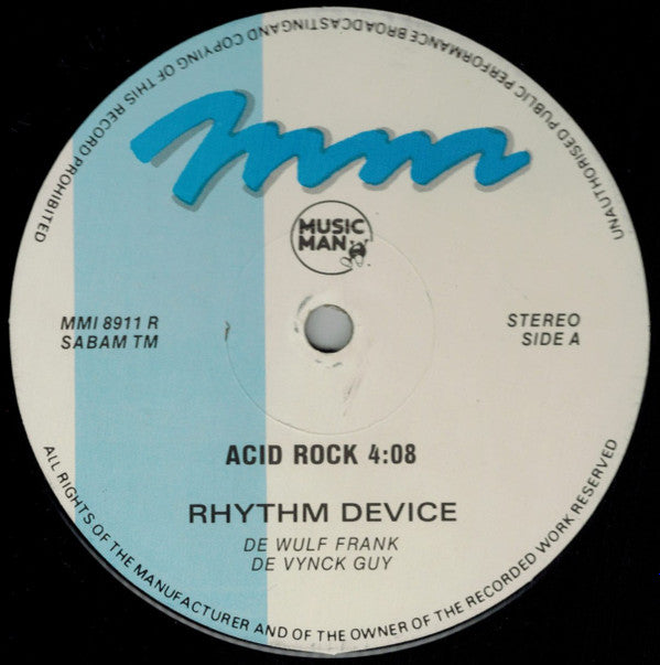Rhythm Device : Acid Rock (12", RE)