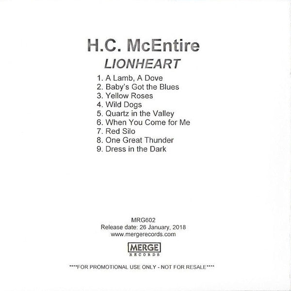 Heather McEntire : Lionheart (CDr, Album, Promo)