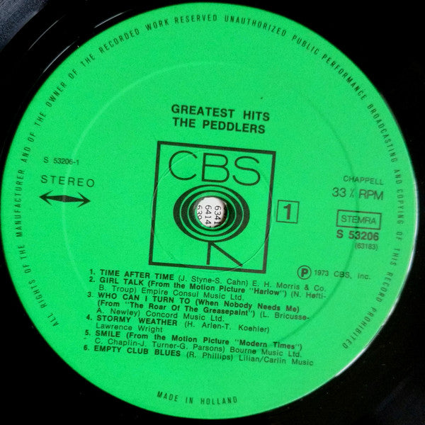 The Peddlers : Greatest Hits (LP, Album, RE)