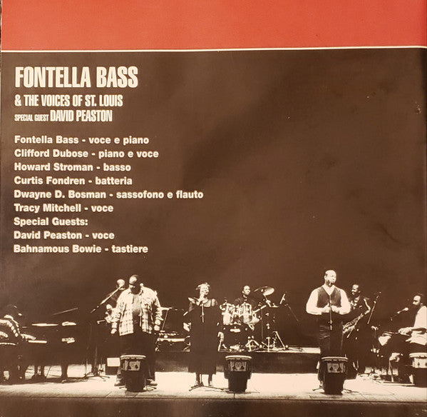 Fontella Bass, The Voices Of St. Louis , Special Guest: David Peaston : Live In Italy (CD)