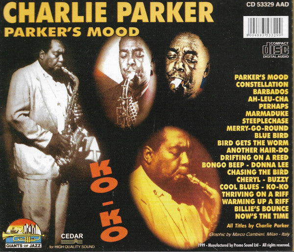 Charlie Parker : Parker's Mood (CD, Album, Comp)