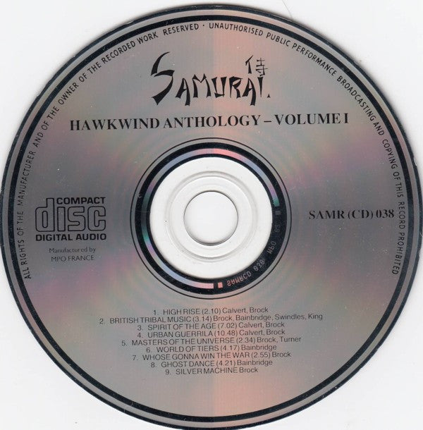 Hawkwind : Anthology - Volume I (CD, Comp, RP)
