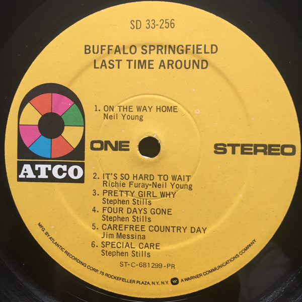 Buffalo Springfield : Last Time Around (LP, Album, RE, PR,)