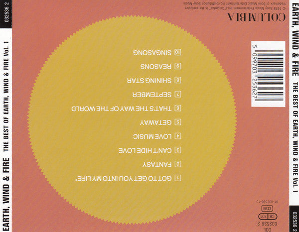 Earth, Wind & Fire : The Best Of Earth Wind & Fire Vol. I (CD, Comp, RE)