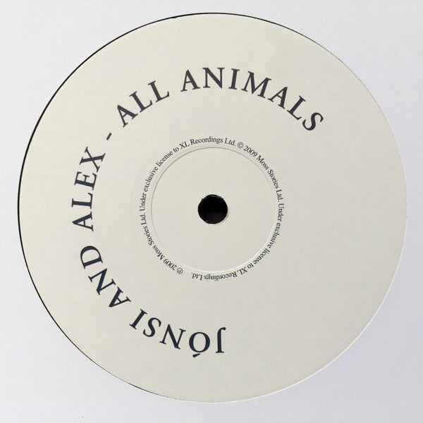 Jónsi & Alex : All Animals EP (12", EP, Ltd, RE, RP)