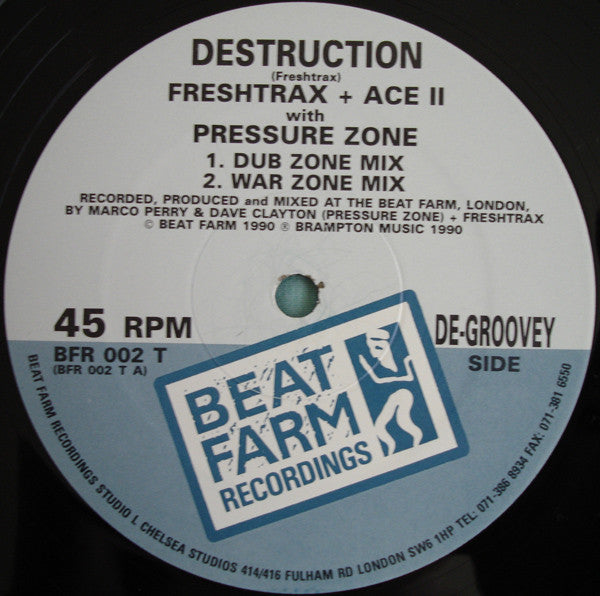 DJ Freshtrax & Ace II With Pressure Zone : X-O-Cet (12", EP)