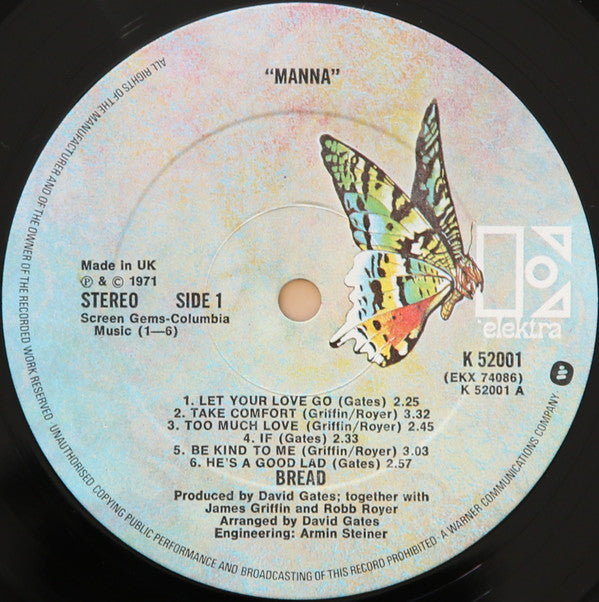 Bread : Manna (LP, Album)