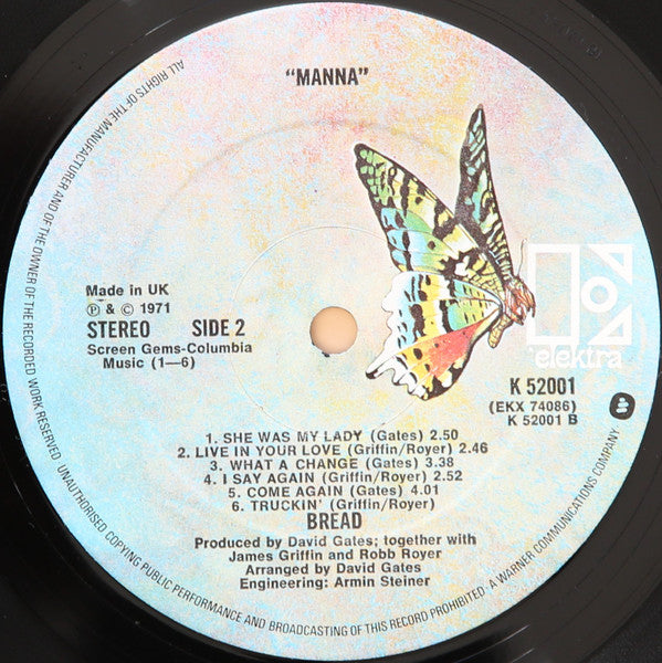 Bread : Manna (LP, Album)