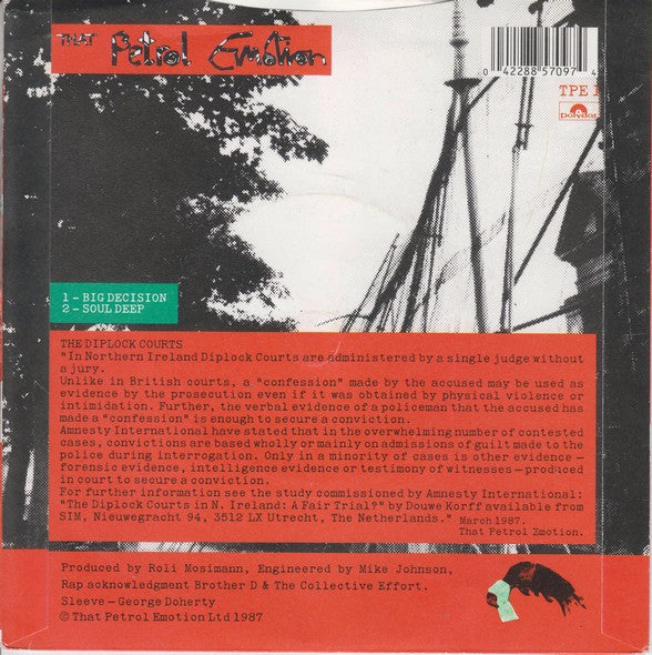 That Petrol Emotion : Big Decision (7", Single, Inj)