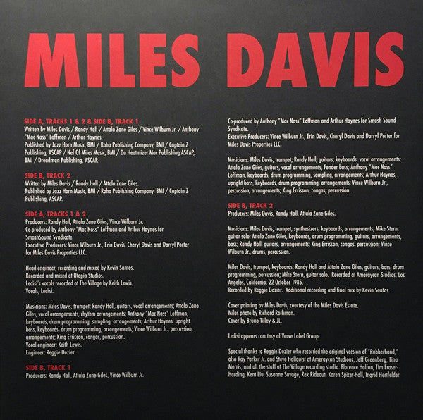 Miles Davis : Rubberband EP (12", EP, RSD)