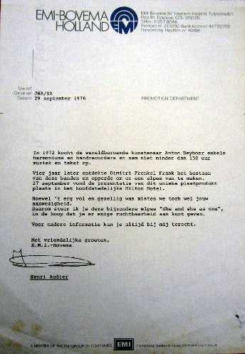 Anton Heyboer : She And She As One (LP, Album)