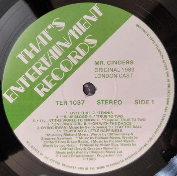 Vivian Ellis, Richard Myers : Mr Cinders  (LP)