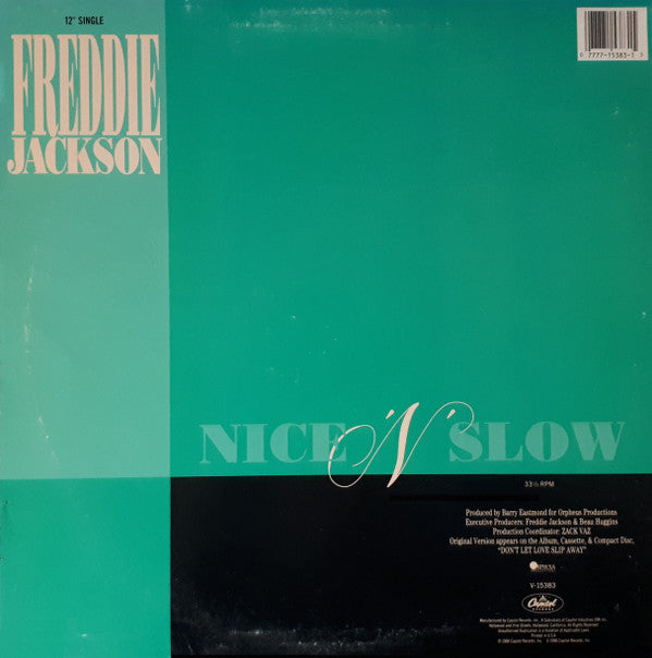 Freddie Jackson : Nice 'N' Slow (12")