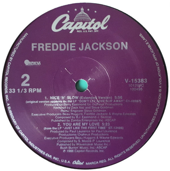 Freddie Jackson : Nice 'N' Slow (12")