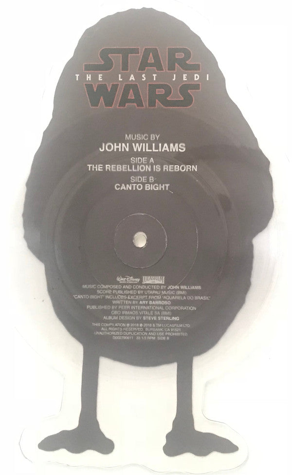 John Williams (4) : Star Wars: The Last Jedi  (10", Shape, RSD, Single, Ltd, Pic, Por)