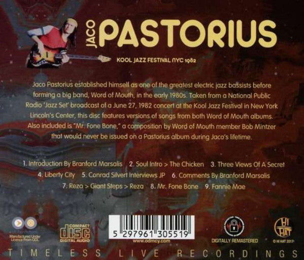 Jaco Pastorius : Kool Jazz Festival NYC 1982 (CD, RM, Unofficial)