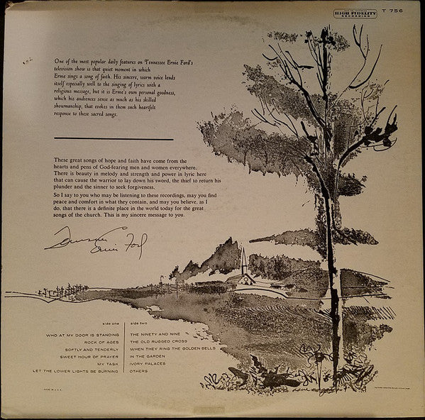 Tennessee Ernie Ford : Hymns (LP, Album, Mono, Scr)