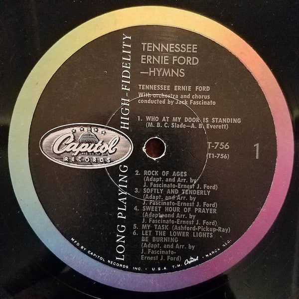 Tennessee Ernie Ford : Hymns (LP, Album, Mono, Scr)