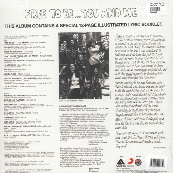 Marlo Thomas And Friends : Free To Be...You And Me (LP, Album, Ltd, Blu)