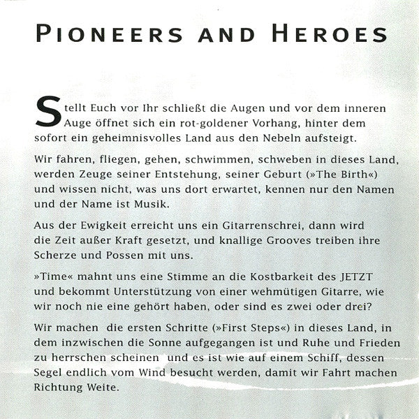 Erlend Krauser : Pioneers And Heroes (CD, Album)